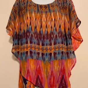 Notations Colorful Abstract Blouse